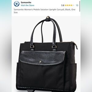 Samsonite Women's Mobile Solution Upright Carryall, Black, One Size